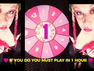 JOI Spin the wheel Endurance Challenge DO NOT CUM TILL THE END or Play again