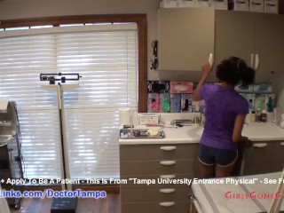 Ebony Lotus Lain new Student Gyno Exam by Doctor Tampa Caught on Camera @ GirlsGoneGynoCom