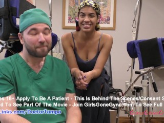 Maya Farrell's Freshman Gyno Exam By Doctor Tampa Caught On Hidden Camers Only @ GirlsGoneGynoCom