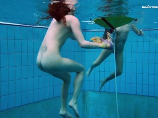 Hottest underwater babes lesbians