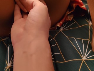 POV - He fingers my tight pussy to G spot orgasm