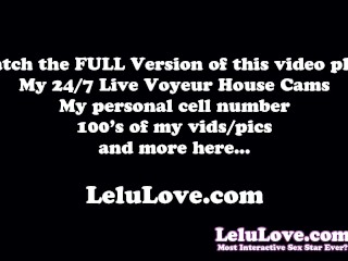 Lelu Love revealing BIG tumor on live cam show & right back to sexy fun w/ hairjob blowjob cumshot