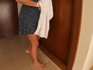 Step sister gets stuck in the closet and gets fucked