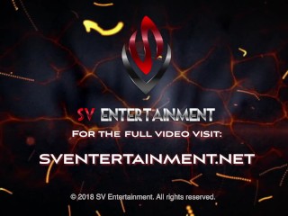 Hot ebony girl Lola plays with white cock