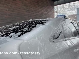 Tessa Tasty gets Wet and Wild at the CarWash