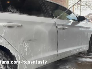 Tessa Tasty gets Wet and Wild at the CarWash