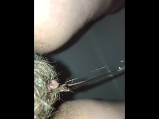 Hairy pussy Piss POV 