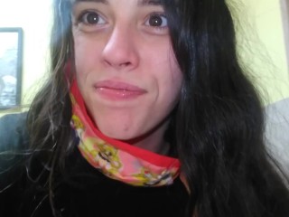 Farting Hairy PinkMoonLust Stands Pees Girl Piss Public Restroom Bathroom Hot Toilet Fart