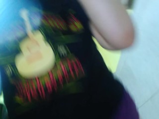 Farting Hairy PinkMoonLust Stands Pees Girl Piss Public Restroom Bathroom Hot Toilet Fart