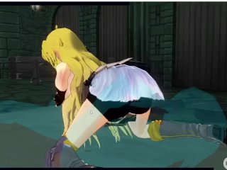 [CM3D2] RWBY hentai - Yang Xiao Long aggressively gangbanged after losing a fight