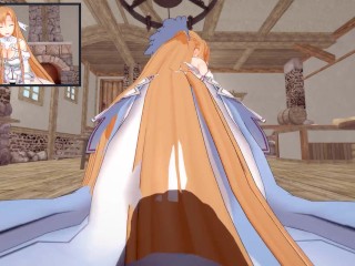 【ASUNA YUUKI】【HENTAI 3D】【POV ONLY COWGIRL POSE】【SWORD ART ONLINE】