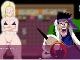 Android Quest For The Balls - Dragon Ball Part 4 - Android 18 And The Big Boobs