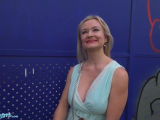 Public Agent Big Tits Blonde Lily Joy Fucked Behind Train Station