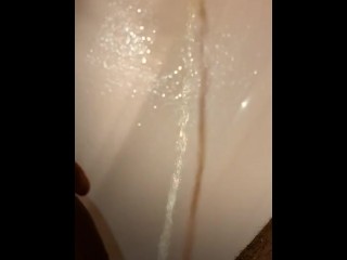 Ebony Gay Trans FTM Stud Pissing Hardcore with Huge transgender clitdick 