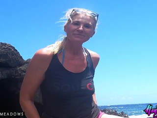 Pit Stops - Pissing on my Maui hike - Pissing MILF Joanna Meadows - NaughtyJoJo