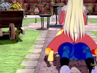 Pokemon Furry Hentai - Threesome Blaziken and Deerling suck Lucario's cock then he fucks them