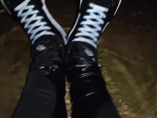 Wetting My Skinny Jeans In The Forest By Night