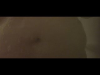 BBW Showers and Rubs Her Belly