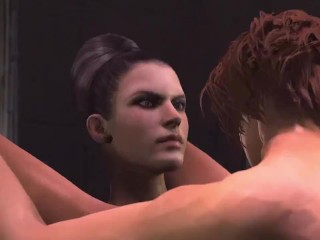 Persistant Evil: Control / Futa Excella tests her huge cock on Jill Valentine / Resident Evil