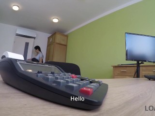 LOAN4K Beautiful masseuse agrees to have sex in order to get a loan