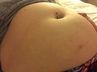 Swollen Belly Girl Bloated Belly Gurgles