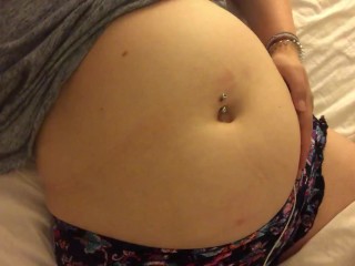 Swollen Belly Girl Bloated Belly Gurgles