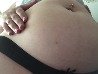 Swollen Belly Girl Hungry/Digesting Belly