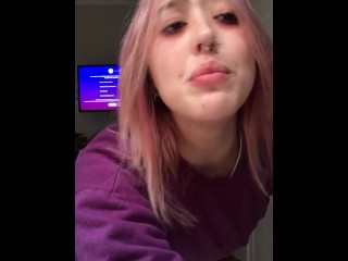 teasing..having fun and smoking