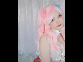 Nekomimi Dance MMD Animegirl Pinkhair Cosplay