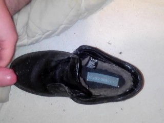 I cum on stepsisters leather boots