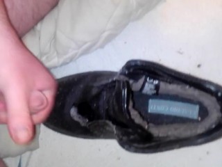 I cum on stepsisters leather boots