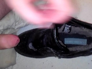 I cum on stepsisters leather boots