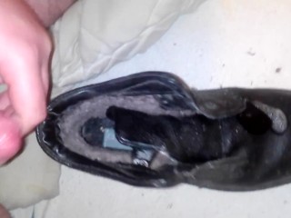 I cum on stepsisters leather boots