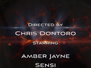 Amber Jayne sucks a Big Black Cock for Cum