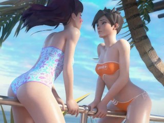 Hentai 3D: Overwatch D.va Mercy Tracer Widowmaker Compilation Uncensored Hentai