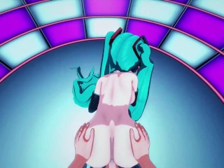 Hatsune Miku gets doggystyle fucked on stage (POV Hentai)