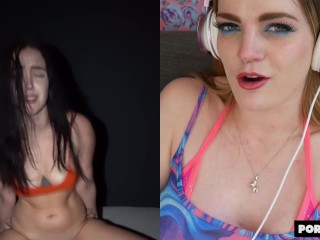 Carly Rae Summers Reacts to ROUGH POWER FUCK MAKES HER BRAIN MELT - PF Porn Reactions Ep IV ´