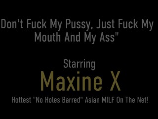 Big bOObed Asian MILF Maxine X Gets Anal And Oral Fucked!