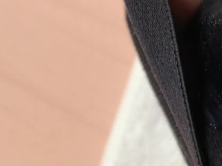 【フルHD ⚠あえぎ声あり】ボクサーブリーフ越しのフルボッキから全力手コキ射精！！たまらず出るなさけないあえぎ声・・・黒パンツにべったりついたドロドロなチンポ汁・・・