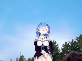 Who needs Subaru? Rem masturbation is ON! (3D Hentai) (Re:Zero)