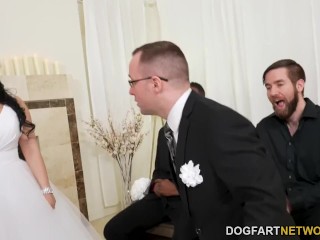 Payton Preslee's Wedding Turns Rough Interracial Threesome - Cuckold Sessions