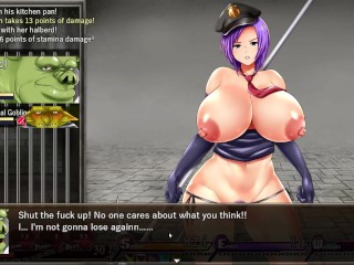 Karryn's Prison [RPG Hentai game] Ep.8 the monster orc fell in love with the huge tits warden girl
