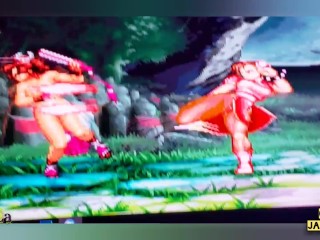 CHUN LI vs NAKED LADY MAI -NAKED STREET FIGHTER-(GOOGLE JayLa Inc)