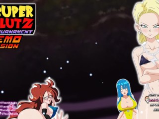 Super Slut Z Tournament [Hentai game] Ep.3 Android 18 fucked by an giant dick old pervert god