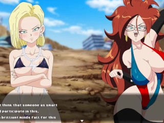 Super Slut Z Tournament [Hentai game] Ep.3 Android 18 fucked by an giant dick old pervert god