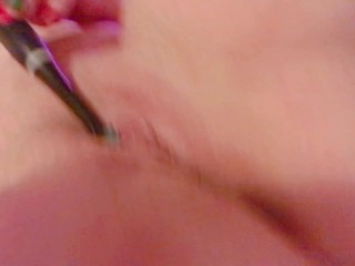 Playing With My Electric Toothbrush and Eating My Cum