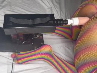 Black Girl Shows off Her Pride with Her Fucking Machine 