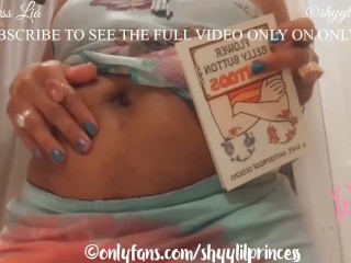 BELLY BUTTON WORSHIP & PLAY WITH EBONY MILF GODDESS LIA