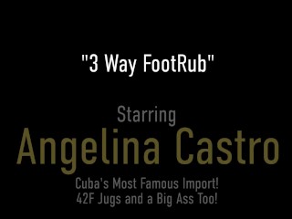 Phat Footjob With Busty Angelina Castro And Virgo Peridot!