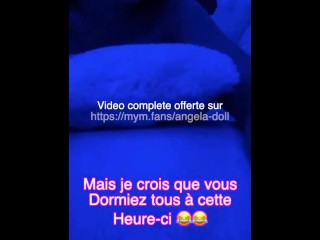 Angela Doll - Je vide les couilles d'un followers SNAP après un appel à la bite sur mes réseaux